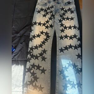 AMIRI Denim with Black Star Design